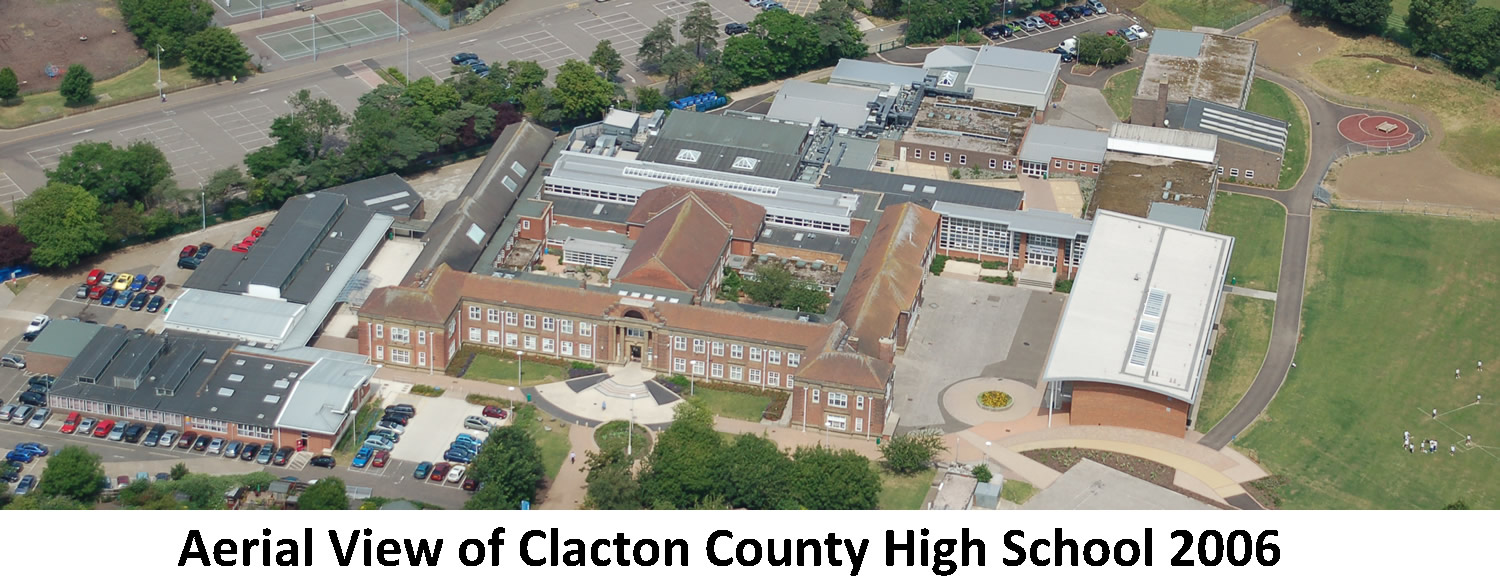 Aerial view of Clacton County High School, 2006